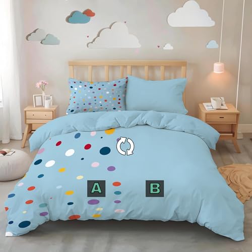 Housse de couette 220x240 bleu clair pour chambre parentale