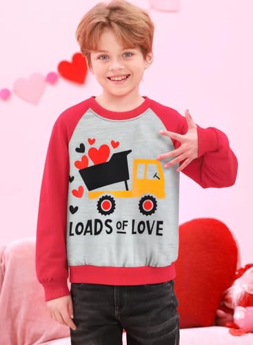 Image of Popshion Toddler Boys Sweatshirt Cotton Lightweight Kids Winter Warm Sweater Crewneck Pullover Tops
