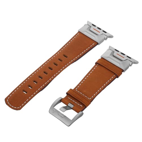 Bracelet de montre en cuir respirant de rechange pour homme