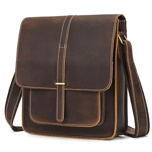 Bandolera vintage pequeño para hombres de negocios ideal para el transporte diario de su iPad