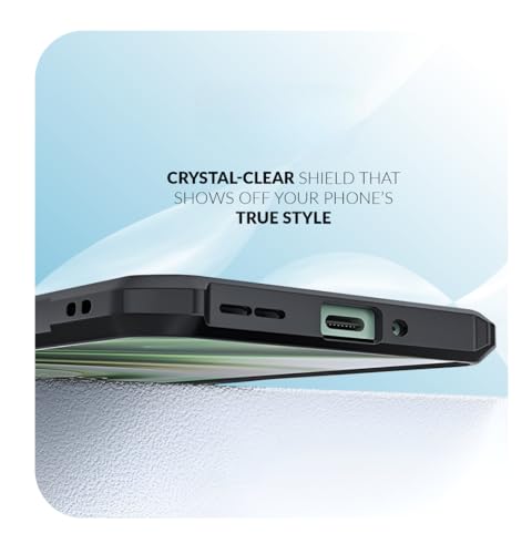 Image of Back Cover Case + Screen Protector for Realme Narzo 90 5G | Transparent & Black Mobile Phone Back Case Cover for Realme Narzo 90 5G | Camera Protection | TPU & PC Black Back Cover Case