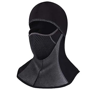 ROTTO Passamontagna Moto Balaclava Nero Sci Snowboard Bici Mask Impermeabile Termico A Prova di Vento Dimensioni Universali