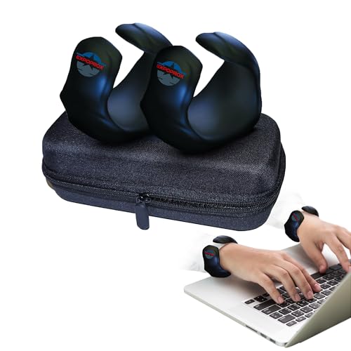 EXPOPROX Wearable Gaming Wrist Rest for Keyboard, Mouse pad, Laptop, and PC Work or Gamer Support. (Black, S-M)