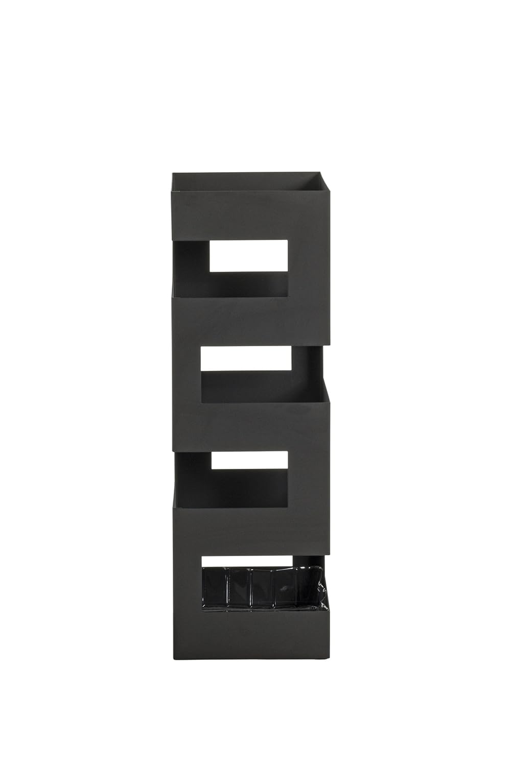 HAKU Portaombrelli Nero, Metallo - Dim. L 16 cm x A 48 cm x P 16 cm, Stile Moderno
