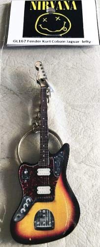 Amazon.co.jp: キーホルダー ギター Fender Kurt Cobain Jaguar Lefty