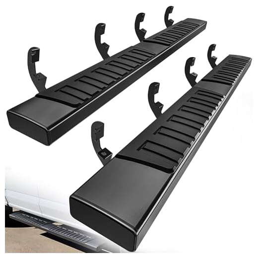 YITAMOTOR 6 Inches Running Boards Compatible with 2019-2025 Chevy Silverado/GMC Sierra 1500 Crew Cab, 2020-2025 2500HD 3500HD, Side Step Bars Aluminum Alloy, Running Boards for Silverado Crew Cab