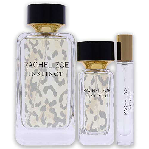 RACHEL ZOE Instinct Set Eau de Parfum Sprays, Perfectly Balanced Feminine Perfume for Women, Lasting Signature Designer Scent, Complete Set, 3 Piece