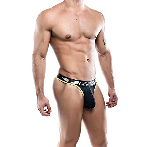Agacio Mens Sexy Soft Micro Thong Pouch Enhancing T-Back Low Waist Bikini Underwear - Image 4