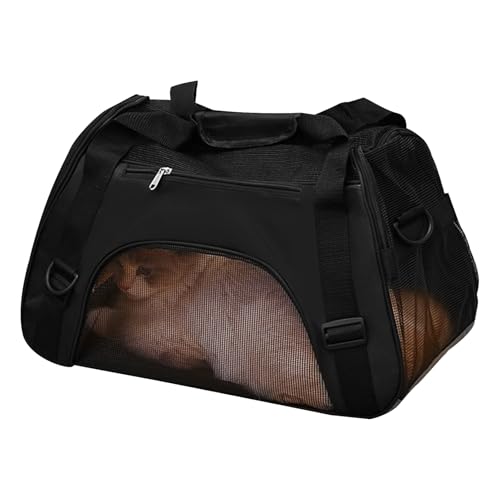 Bolsa de transporte para perros | Caja de viaje portátil para gatos – Transportador de mascotas ergonómico, ligero y transpirable, para senderismo, viajes, camping y al aire libre