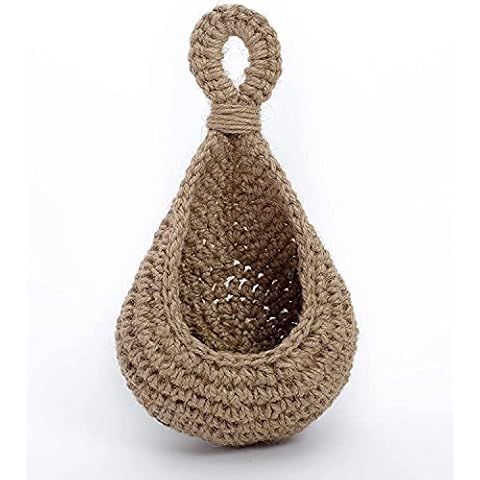 LD FRIENDLY STRANGERS Jute Hanging Basket Cover
