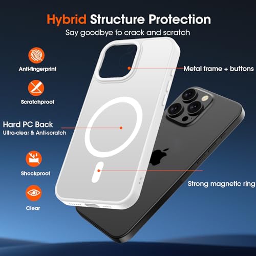 Coque antichoc iPhone 16 Pro Max MagSafe évite rayures chutes