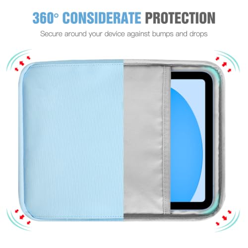 Image of TiMOVO 9-11 inch Tablet Sleeve Bag Carrying Case with Strap, Light Blue