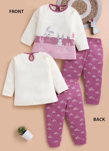 Image of LuvLap Baby Girls Regular Fit 100% Cotton Half Sleeves Girls Top CoSet Pack of 3