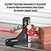 TOOLCOOL Table Saw Height Gauge Router Depth Gauge Tool Setting Gauge with Scriber Marking Tool Function (Imperial)