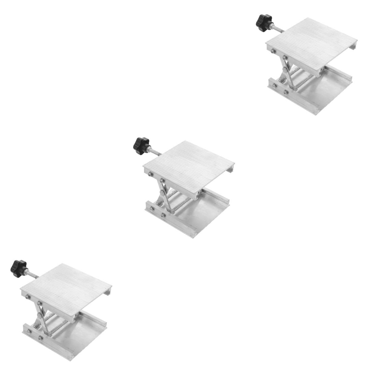 ULTECHNOVO 3pièces Plateforme De Levage De Laboratoire Support Jack Scissor Table De Levage Pour Tâches De Mesure Scientifiques
