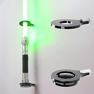 HHUXIUE Lightsaber Wall Mount Lightsaber Stand Sword Shelf Suitable for Lightsaber Stand Lightsaber Display Swords Lightsaber Sword Wall Mount (Negro 1 agujero) | Ya disponible en tu tienda friki favorita! En mundofriki.es!