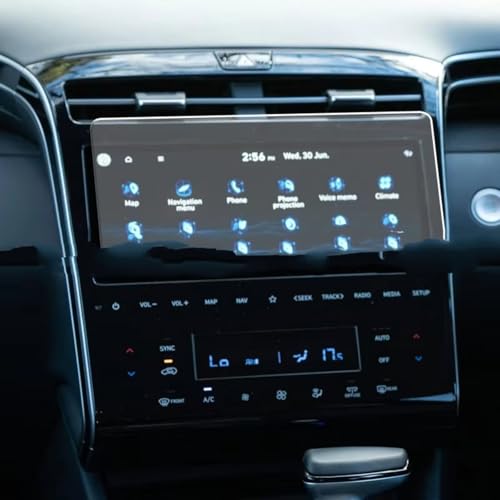 Protection d'écran Hyundai Tucson 2021+ en verre trempé anti-rayures pour navigation Elite