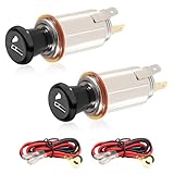 Yourkar 2 PCS Car Cigarette Lighter, DC 12V Auto Cigarette Lighter Socket Plug Element, Cigarette Lighter with...