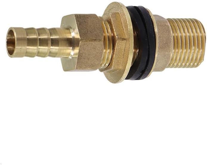 6-19mm Brass Water Tank Joint with Pagoda Hose Adapter Double Sealing Washer Garden Irrigation Pipe Tube Coupling Connect Repair,Type B,for 8mm Tubing