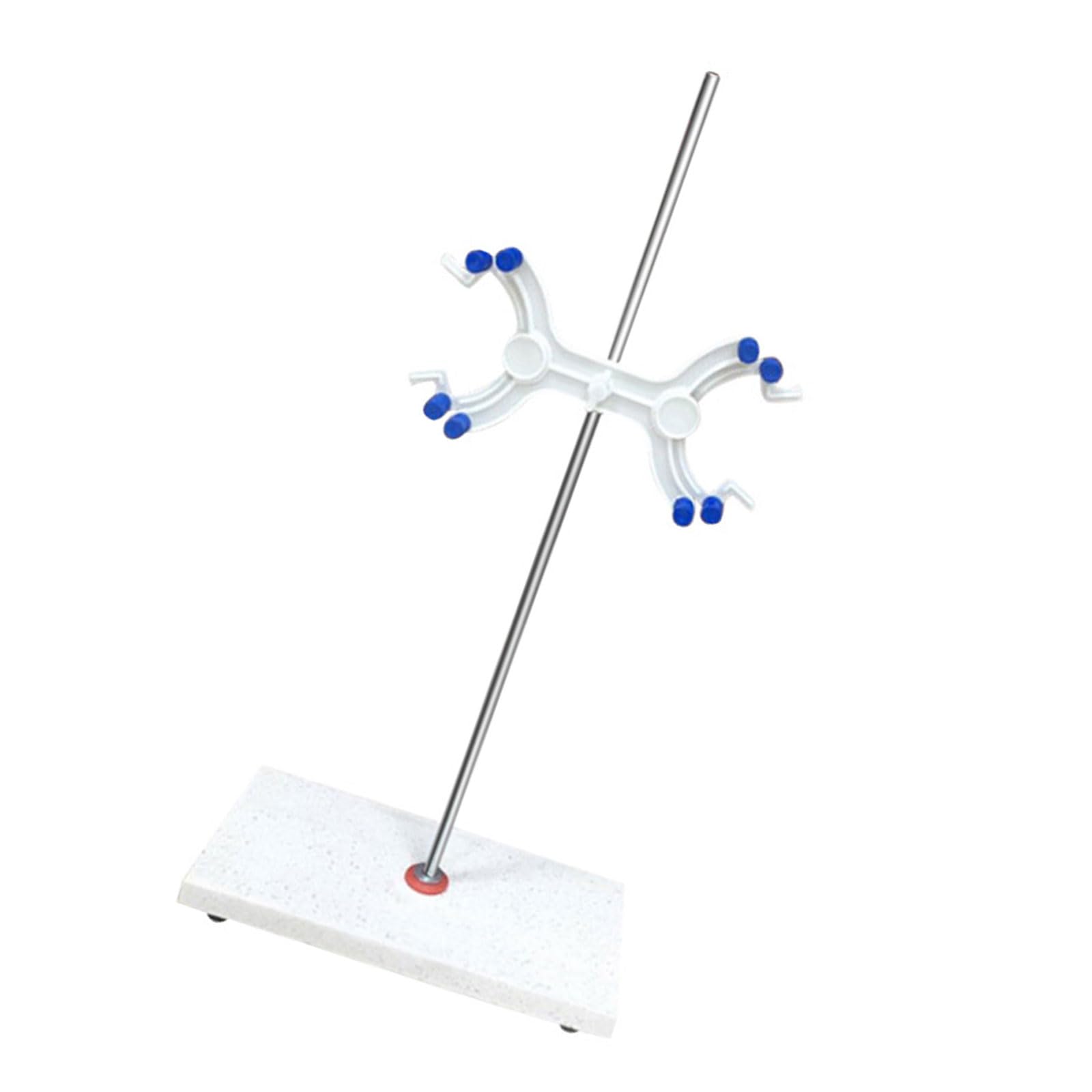 Supporto per titolazione con base in marmo con clip in plastica Supporto per buretta da laboratorio per laboratori scolastici esperimenti chimici Supporto per buretta professionale