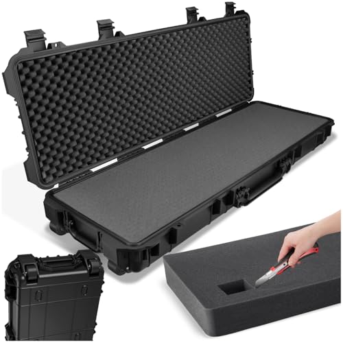 tectake® Gewehrkoffer für Langwaffen, Hardcase...