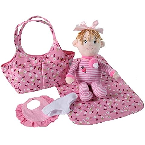 Snuggle Stuffs Lil' Baby Bug Infant Doll & Diaper Bag Playset Cover