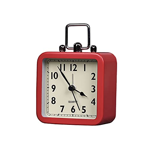 kerryshop Orologio da Tavolo Orologio Metallo scrivania Orologio Desktop Silenzioso Orologio Orologio da Tavolo Domestico Orologio da Parete Piccola Sveglia Camera da Letto Comodino clotole Sveglia