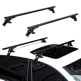 【SUPER KOMPATIBEL】Dachträger Universal 135cm Machen Ihr Fahrzeug ohne Dachrelinge bereit für Outdoor-Abenteuer! Dieser Dachgepäckträger Auto passt perfekt auf die meisten Fahrzeuge bis zu 135cm und lässt Sie im Handumdrehen auf die offene Straße hüpfen. Entfesseln Sie Ihren inneren Entdecker und schlagen Sie jeden Weg sicher ein - diese Dachreling sorgt dafür!