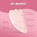 Skin Gym Rose Quartz Crystal Sculpty Tool for Facial Massage, Contouring and Sculpting Beauty Tool