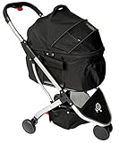 Petique ST09020000 Newport | 3-in-1-Luxusreisesystem | Haustier-Buggy | abnehmbare Tragetasche | Autositz | Hundewagen | Hundebuggy | Für Haustiere bis zu 15,5 kg | Innenraum 60 x 35 x 50 cm, 7.6 kg