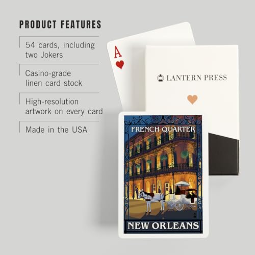 Baraja Póker New Orleans French Quarter Nocturna miniatura 3