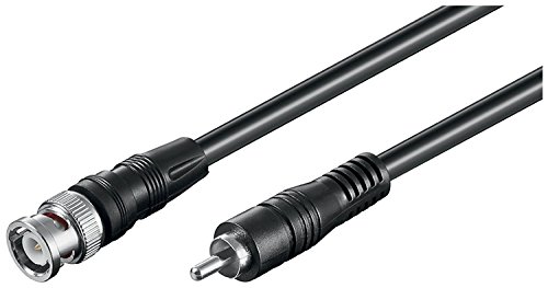 Goobay 50047 Cavo Adattatore Video Bnc A Rca (Rg59), A Doppia Schermatura, 1M Lunghezza Del Cavo