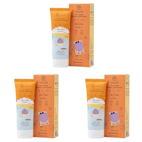 Image of Little Rituals Mineral Baby & Kids SUNSCREEN Lotion Daily Use for Baby & Kids (0-15 years), SPF 50 PA+++ I No White Cast I UVA /UVB /IR + DIGITAL Wi-Fi & Bluelight Protection| Hypoallergenic| SWISS Technology | 75 gm