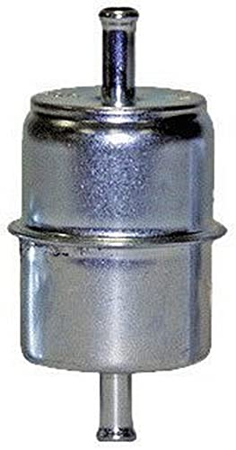WIX 33012 Universal Metal In-Line Fuel Filter Replacement with 5/16 Inlet and Oulet - Gasoline Only (20 Micron)
