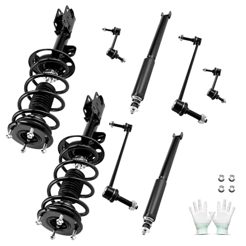Image of PHILTOP Front /Rear Struts Shock & Sway Bars End Links for Explorer 8pcs | Replace OE 272729,272730,for 2013-2019 Explorer 3.5L /3.5T AWD Amortiguadores Delanteros y Traseros