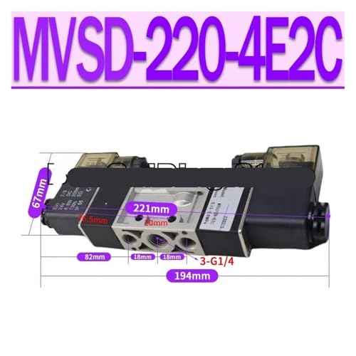 Électrovanne pneumatique MVSD-260-4E2C pour automatiser un vérin double effet - 5