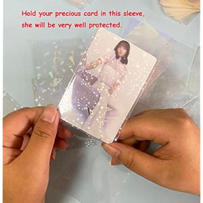 300 Pcs Kpop Photocard Sleeves Laser Flashing Card Jamaica | Ubuy