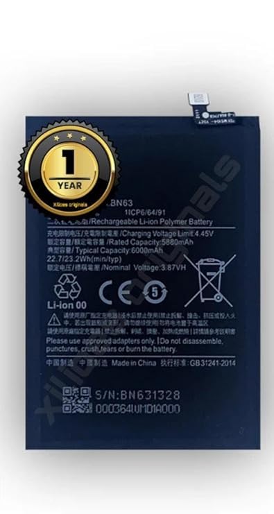 Image of BN63 Battery for Redmi 10 /10 Prime 21061119AG, 21061119BI, 21061119DG, 21061119AL Battery with 1 Year Warranty**** (Y120)