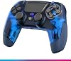 Controlador inalámbrico Oniverse para PS4 PS3 PC ANDROID iOS, salida de audífonos, joystick de efecto Hall, batería recargable de 1000mAh, botones macro, Revolt Neptune Blue 2