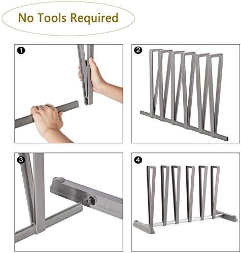StorageManiac 3-Pair Boot Organizer, Standing Gray Boot Rack