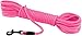 BronzeDog Rope Pro Training Dog Collar Braided No Pull Quick Release Round Lead Collars for Dogs Small Medium Large Puppy (30 FT Leash, Pink)