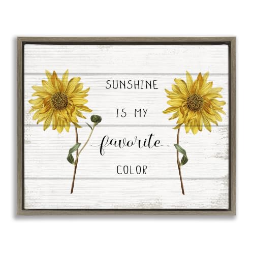 Sunshine Favorite Color Floral, 25 x 31 Inch Canvas in Floater Frame