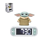 Lexibook, Star Wars, Réveil   Veilleuse Grogu avec Effets sonores, Vert, RL800SW