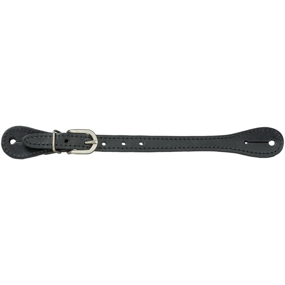 Tough 1 Royal King Leather Show Spur Straps Black
