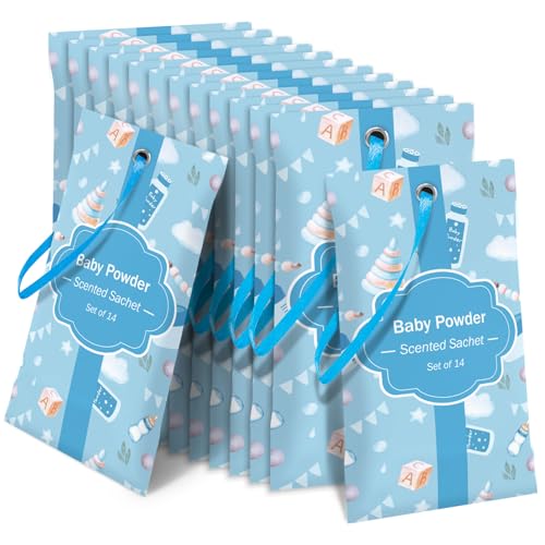 Image of STRN Scented Sachets for Drawer and Closet, Baby Powder Scent 14 Packs | Long-Lasting Sachets, Small Space Air Freshener for Wardrobes