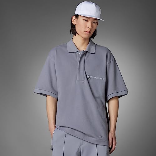 adidas Men's Blue Version Tie-Break Cotton Polo Shirt2