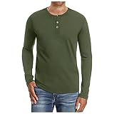 Sudadera con capucha para hombre con cuello redondo, con bolsillo en la manga, de moda, monocolor, informal, de manga larga, para hacer deporte, para otoño e invierno, para correr, de verano, con aspecto de lino Camiseta básica Camisa de manga larga, cuello en V, negocios, manga larga 