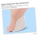 Healeved 2pairs Forefoot Gel Pads for High Heels - Metatarsal Cushions Shockproof Foot Inserts for Comfort and Support Transparent -Day Relief