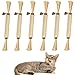 Nepfaivy Katzenspielzeug Katzenminze Sticks 6 Stück - Natürliches Matatabi Stick Katzenminze Spielzeug für Katzen Zahnpflege und gegen Mundgeruch, Interaktives Kauspielzeug für Katzen Sicher zum Kauen