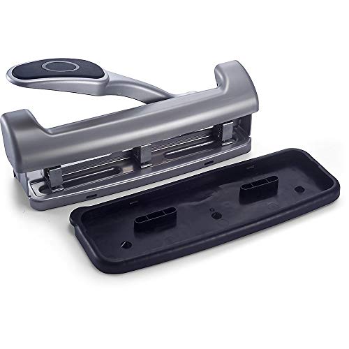 Officemate Ez Lever Adjustable Three Hole Punch, Silver, 25-Sheet Capacity (90052), Model: Oic90052 #TOP4